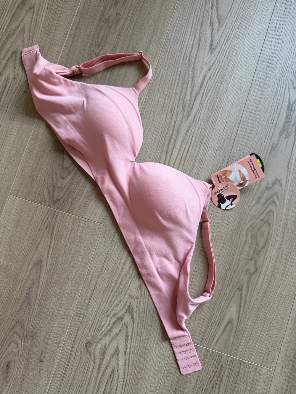 Shapermint Everyday Empower Contour Wireless Bra Pink NWT Size M